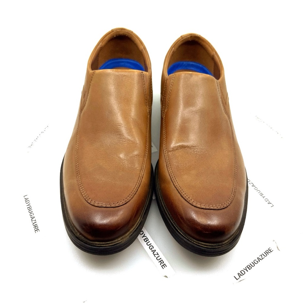 Clark’s Men's Whiddon Step Loafers Extreme Comfort Brown Leather Size 10 EU 43